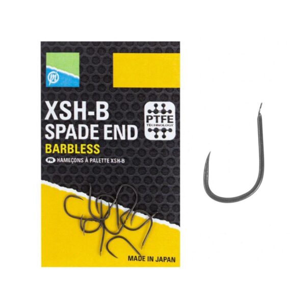 Haczyki bezzadziorowe Preston XSH-B Spade End Barbless rozmiar 12 10 sztuk